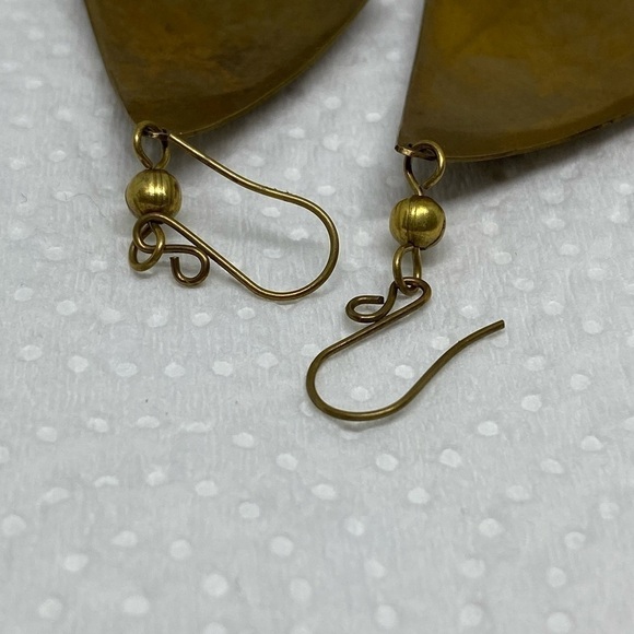 Earrings Hawaiian tiki earrings ki’i gold tone tribal fun - Picture 5 of 8